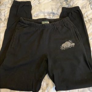 Roots black sweatpants